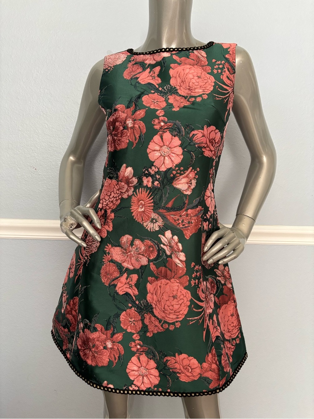 Abbey Glass Dress NWT Jacquard Avery Mini Forest Mum Floral